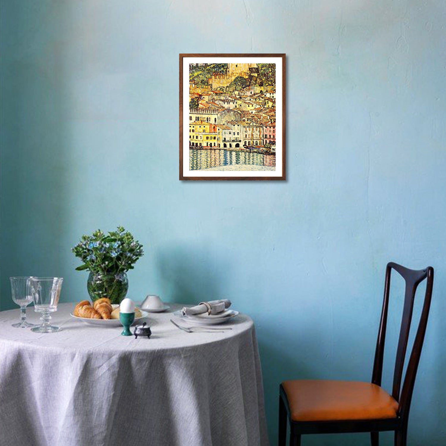 Gustav Klimt Wall Art Malcesine On Lake Garda Poster Framed Klimt Art