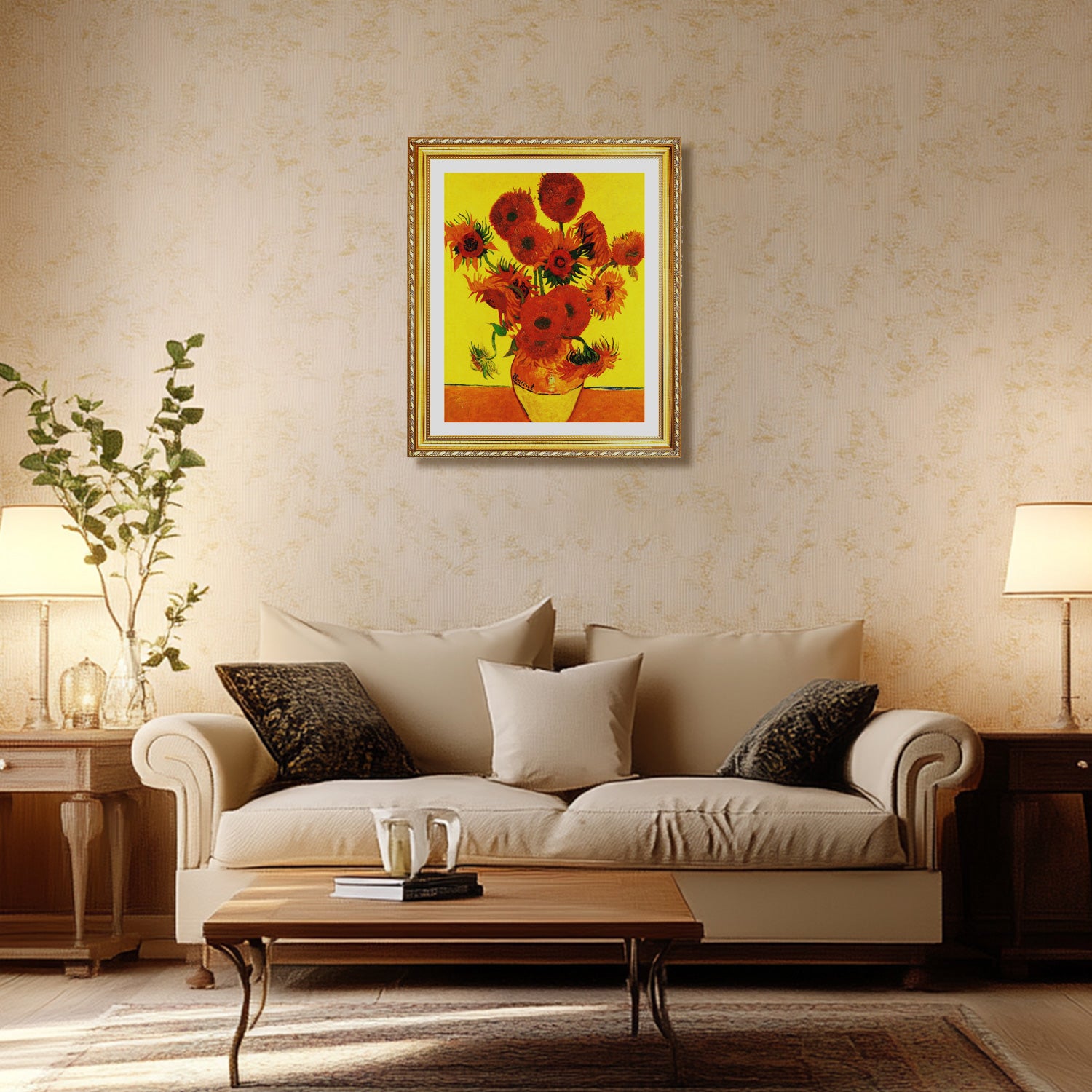 Vincent Van Gogh Still Life Vase With Fifteen Sunflowers Wall Art Van Gogh Poster