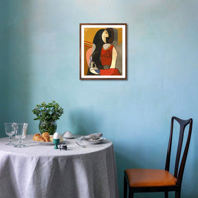 Pablo Picasso Wall Art Seated Woman Poster Framed Art