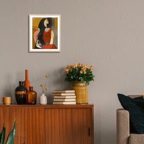 Pablo Picasso Wall Art Seated Woman Poster Framed Art