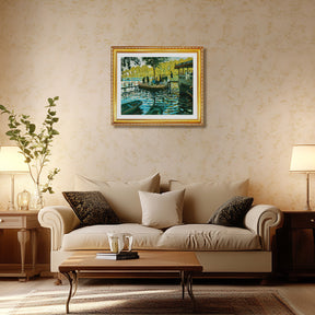 Claude Monet Wall Art La Grenouillere Poster Framed