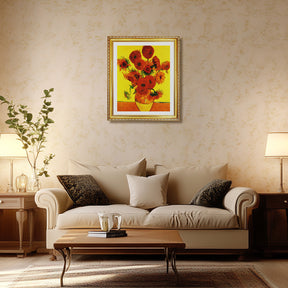 Vincent Van Gogh Still Life Vase With Fifteen Sunflowers Wall Art Van Gogh Poster