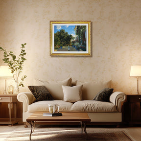 Claude Monet Wall Art The Artists House At Argenteuil Poster Framed