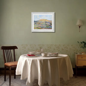 Claude Monet Wall Art The Mount Riboudet In Rouen At Spring Poster Framed