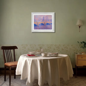 Claude Monet Wall Art Waterloo Bridge Sunlight Effect Poster Framed